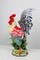 Ceramic Large Rooster Statue In Red and Navy, Home Décor, Gift for Her, Gift for Mom, Kitchen Décor, Farmhouse Décor, Fall Decor